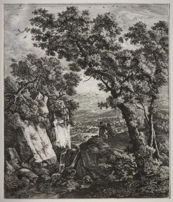 Framed Print : Tobias and the Angel. Creator: Anthonie Waterloo (Dutch, 1609 / 10-1690) Framed Print : Tobias and the Angel. Creator: Anthonie Waterloo (Dutch, 1609 / 10-1690)