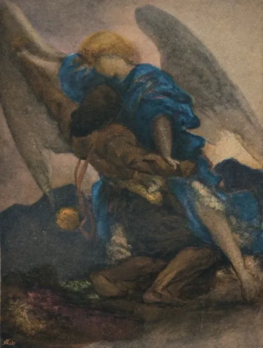 Framed Print : Tobit and the Angel, c1886. Artist: Frederic Leighton Framed Print : Tobit and the Angel, c1886. Artist: Frederic Leighton