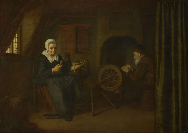 Tobit and Anna, c. 1657?1658. Artist: Pape, Abraham de (before 1621-1666)