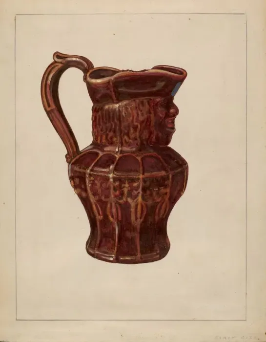 Framed Print : Toby Mug, c. 1936. Creator: John Cutting Framed Print : Toby Mug, c. 1936. Creator: John Cutting