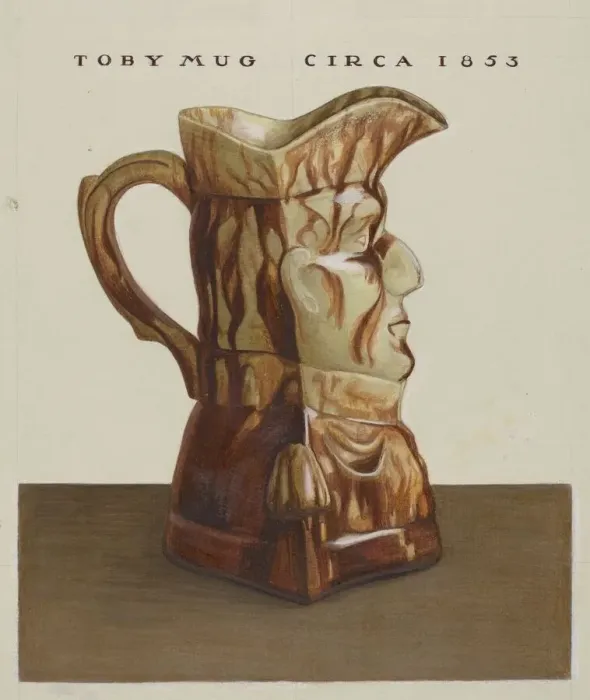 Framed Print : Toby Mug, c. 1937. Creator: Cleo Lovett Framed Print : Toby Mug, c. 1937. Creator: Cleo Lovett