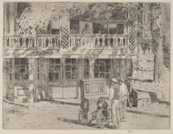 Framed Print : Toby s, Cos Cob, 1915. Creator: Frederick Childe Hassam Framed Print : Toby s, Cos Cob, 1915. Creator: Frederick Childe Hassam