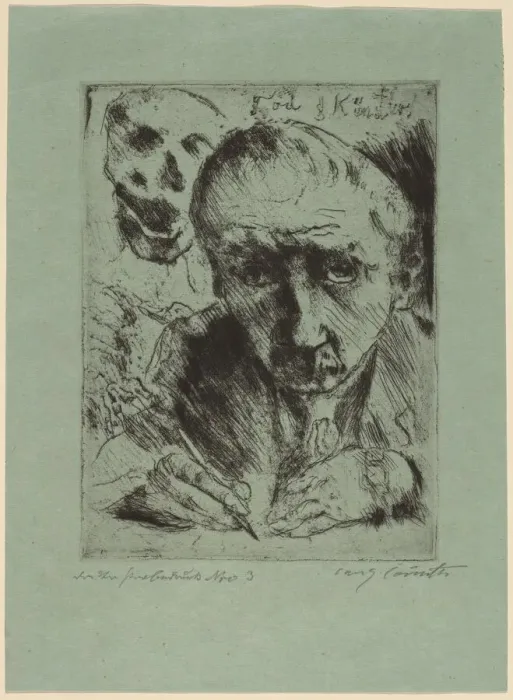 Framed Print : Tod und Künstler (Death and the Artist), 1920-1921. Creator: Lovis Corinth Framed Print : Tod und Künstler (Death and the Artist), 1920-1921. Creator: Lovis Corinth