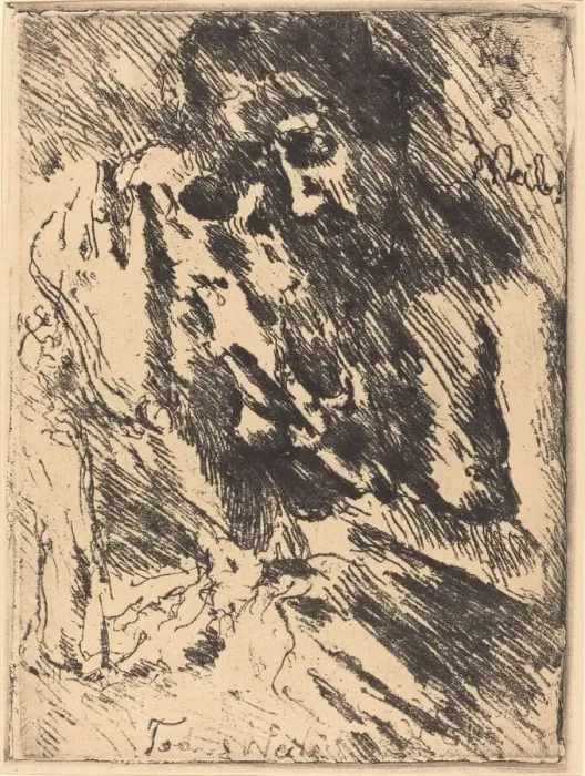 Framed Print : Tod und Weib (Death and the Woman), 1921 (published 1922). Creator: Lovis Corinth Framed Print : Tod und Weib (Death and the Woman), 1921 (published 1922). Creator: Lovis Corinth