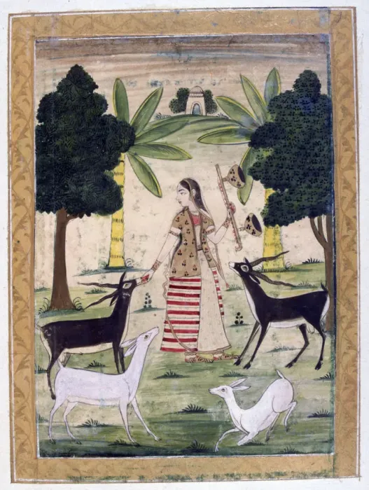 Framed Print : Todi Ragini, Ragamala Album, School of Rajasthan, 19th century Framed Print : Todi Ragini, Ragamala Album, School of Rajasthan, 19th century