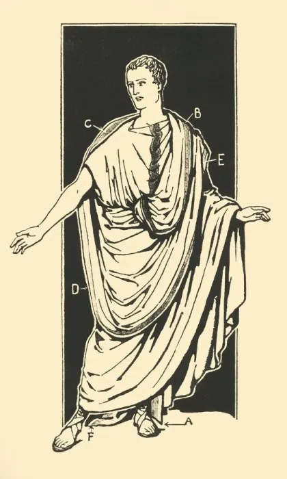 Framed Print : The Toga Praetexta, 1924. Creator: Herbert Norris Framed Print : The Toga Praetexta, 1924. Creator: Herbert Norris