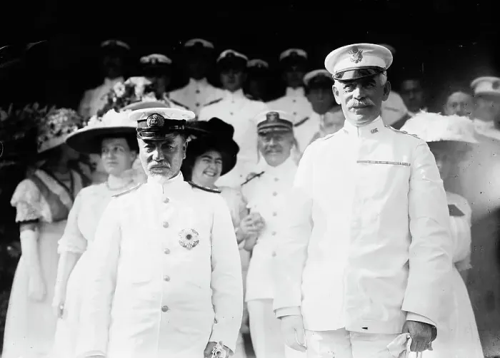 Framed Print : Togo at West Point with Gen. Barry, 1911. Creator: Bain News Service Framed Print : Togo at West Point with Gen. Barry, 1911. Creator: Bain News Service
