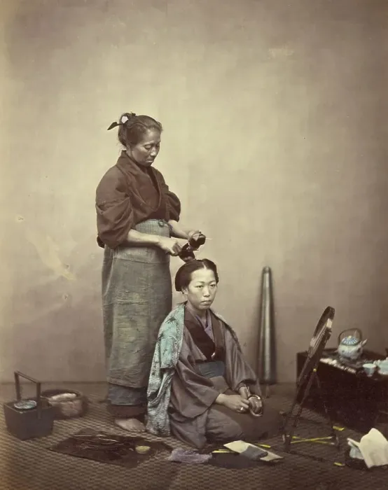 Framed Print : The Toilet, 1866-1867. Creator: Felice Beato Framed Print : The Toilet, 1866-1867. Creator: Felice Beato
