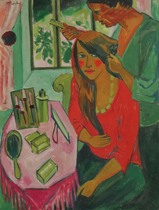 Framed Print : Toilet, 1921. Creator: Pechstein, Hermann Max (1881-1955) Framed Print : Toilet, 1921. Creator: Pechstein, Hermann Max (1881-1955)