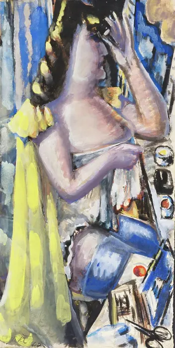 Framed Print : At the toilet, 1947. Creator: Kleinschmidt; Paul (1883-1949) Framed Print : At the toilet, 1947. Creator: Kleinschmidt; Paul (1883-1949)