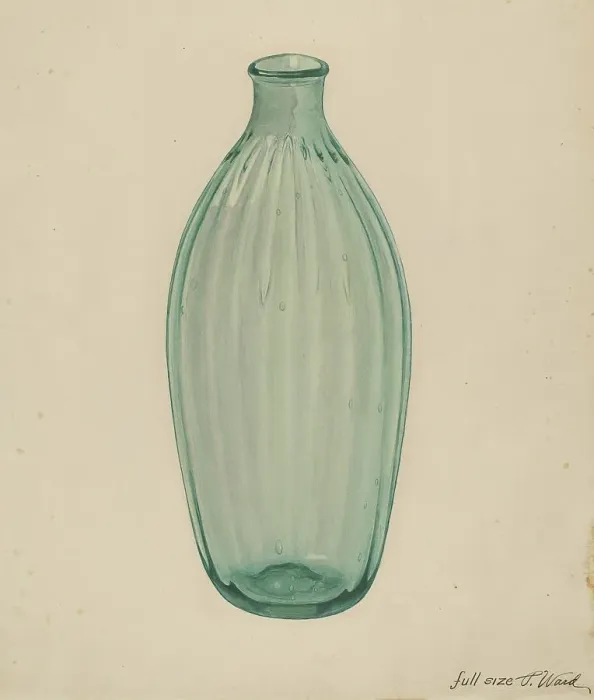 Framed Print : Toilet Bottle, c. 1937. Creator: Paul Ward Framed Print : Toilet Bottle, c. 1937. Creator: Paul Ward