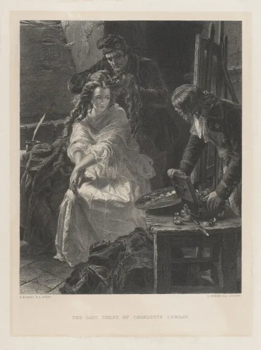 Framed Print : The Last Toilet of Charlotte Corday, after 1863. Creator: Lumb Stocks Framed Print : The Last Toilet of Charlotte Corday, after 1863. Creator: Lumb Stocks