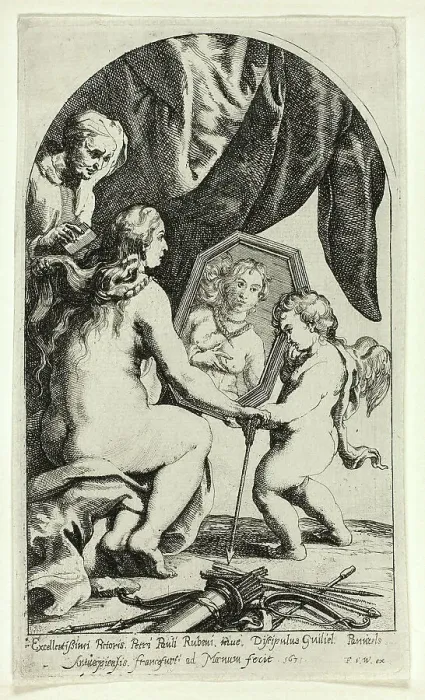 Framed Print : The Toilet of Venus, 1631. Creator: Willem Panneels Framed Print : The Toilet of Venus, 1631. Creator: Willem Panneels