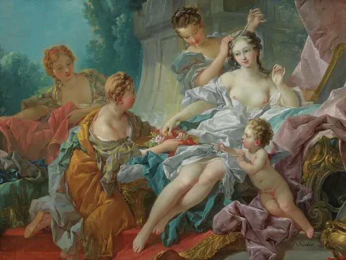 Framed Print : The Toilet of Venus, 1746. Creator: Francois Boucher Framed Print : The Toilet of Venus, 1746. Creator: Francois Boucher