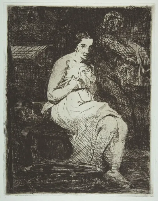 Framed Print : The Toilette, 1861-62. Creator: Edouard Manet Framed Print : The Toilette, 1861-62. Creator: Edouard Manet
