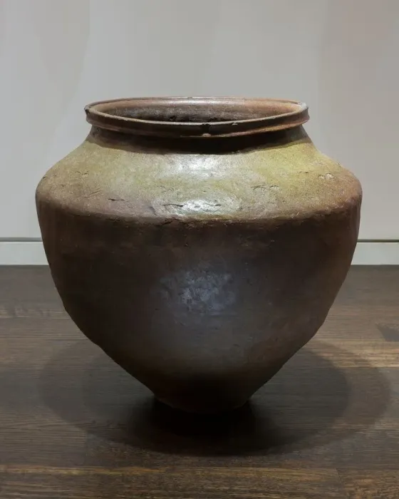 Framed Print : Tokoname-Ware Jar, 14th century. Creator: Unknown Framed Print : Tokoname-Ware Jar, 14th century. Creator: Unknown