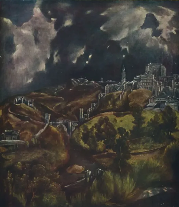 Framed Print : Toledo, (View of Toledo), 1599-1600, (1938). Artist: El Greco Framed Print : Toledo, (View of Toledo), 1599-1600, (1938). Artist: El Greco