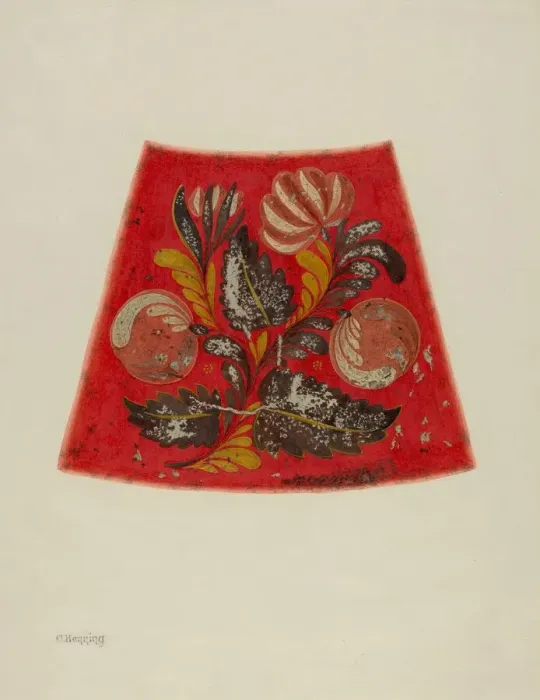 Framed Print : Toleware Coffee Pot, c. 1940. Creator: Charles Henning Framed Print : Toleware Coffee Pot, c. 1940. Creator: Charles Henning