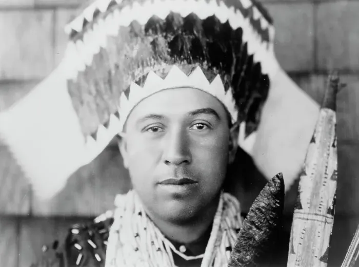 Framed Print : Tolowa dancing head-dress, c1923. Creator: Edward Sheriff Curtis