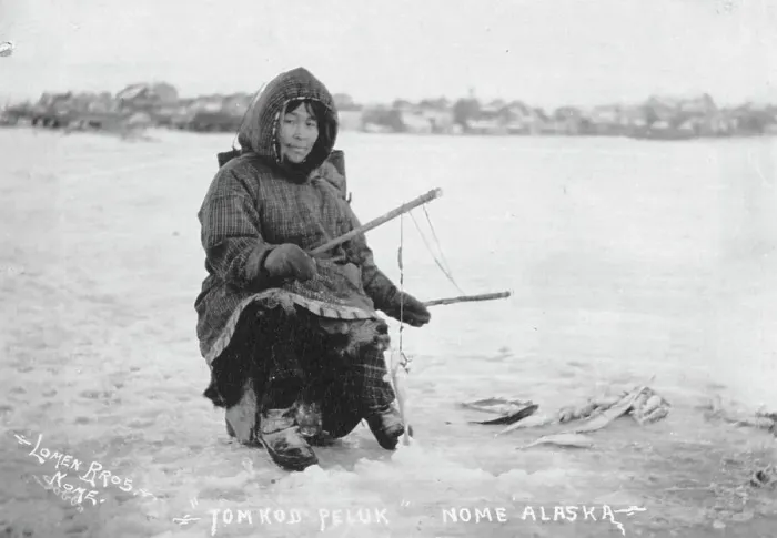 Framed Print : Tom Kod Peluk, Nome, Alaska, between c1903 and 1907. Creator: Lomen Brothers