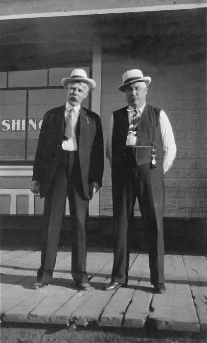 Framed Print : Tom Magowan and Bill McFee, between c1900 and 1916. Creator: Unknown Framed Print : Tom Magowan and Bill McFee, between c1900 and 1916. Creator: Unknown