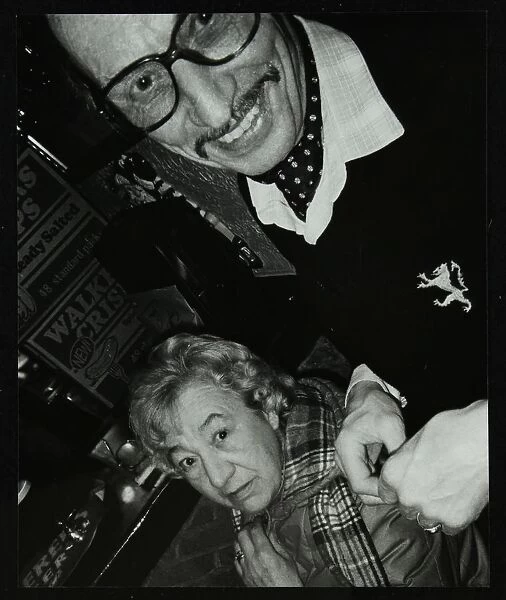 Tom and Marian Burnham at The Bell, Codicote, Hertfordshire, December 1986. Artist