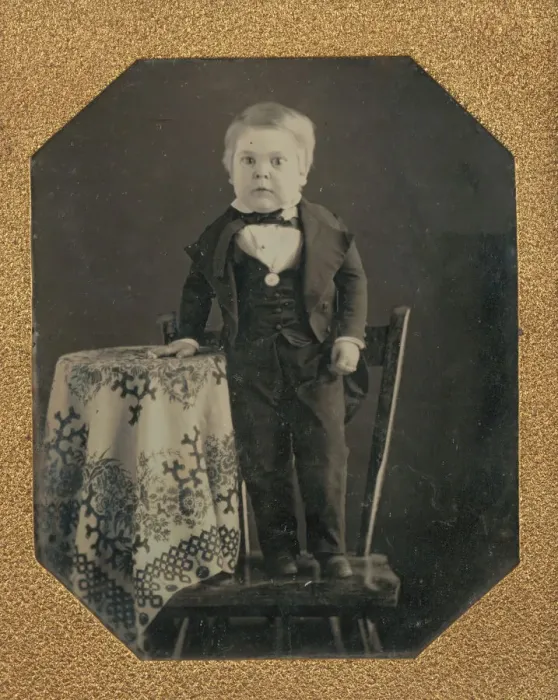 Framed Print : Tom Thumb (Charles Sherwood Stratton), ca. 1848. Creator: Unknown