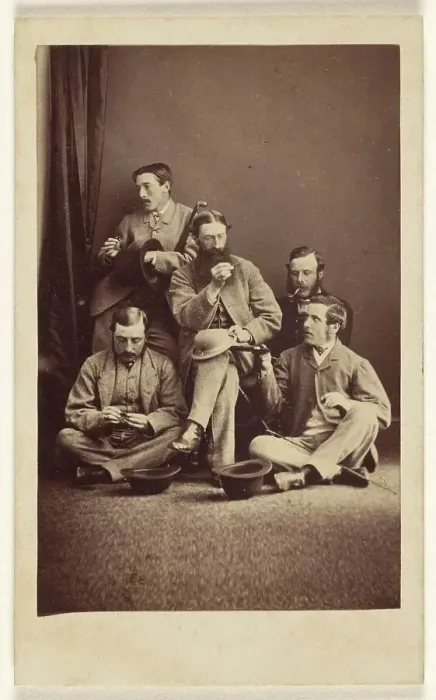 Framed Print : Tom Wharton, Tom Christie, James Tindall-William Hebden, Hiram Cranshaw, about 1865. Creator: Beckett & Willis Framed Print : Tom Wharton, Tom Christie, James Tindall-William Hebden, Hiram Cranshaw, about 1865. Creator: Beckett & Willis