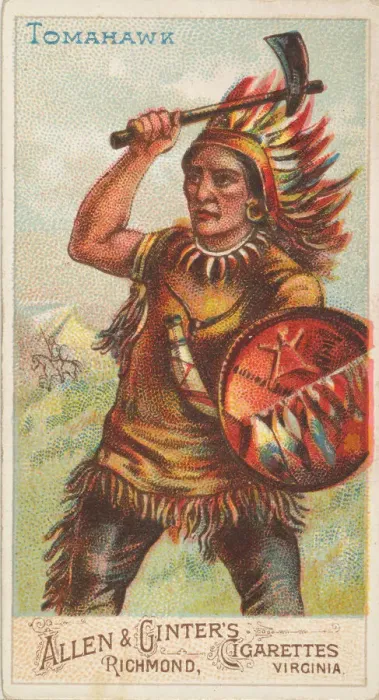 Framed Print : Tomahawk, from the Arms of All Nations series (N3) for Allen & Framed Print : Tomahawk, from the Arms of All Nations series (N3) for Allen &