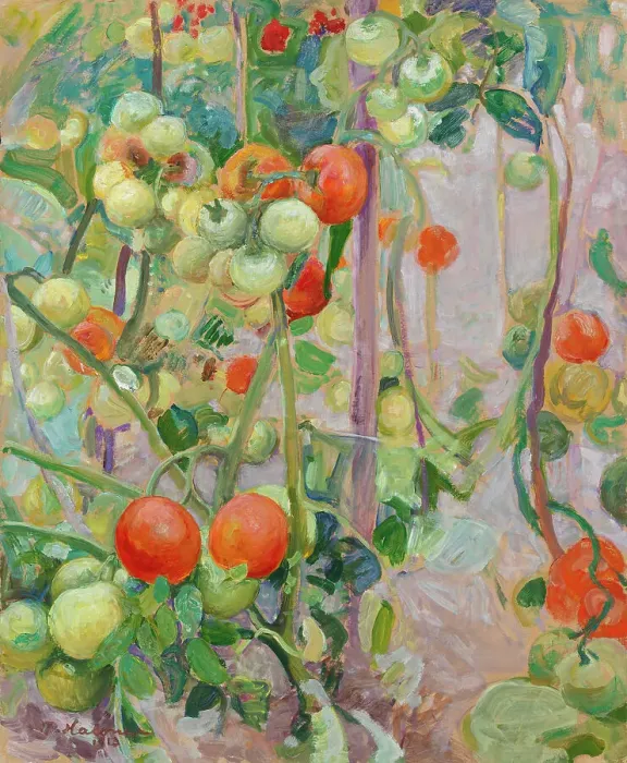 Framed Print : Tomatoes, 1913. Creator: Pekka Halonen Framed Print : Tomatoes, 1913. Creator: Pekka Halonen