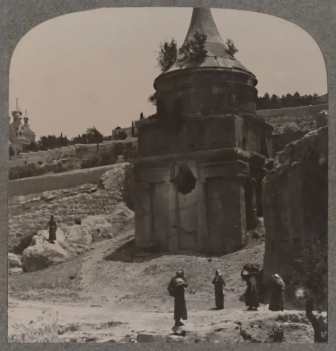 Framed Print : The Tomb of Absalom in the Valley of Jehosaphat, c1900