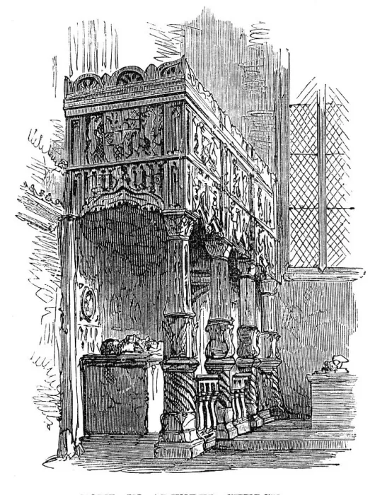 Framed Print : Tomb in Arundel Church, Sussex, 1872. Creator: Unknown Framed Print : Tomb in Arundel Church, Sussex, 1872. Creator: Unknown