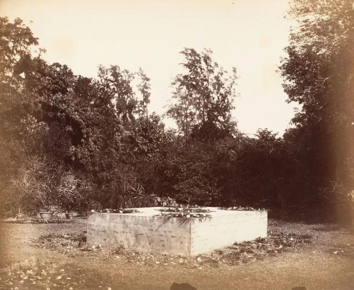 Framed Print : Tomb, Barrackpore, 1861. Creator: Unknown Framed Print : Tomb, Barrackpore, 1861. Creator: Unknown