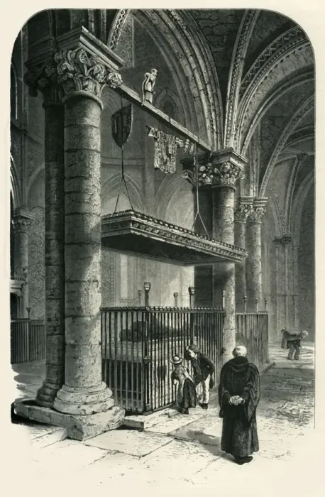 Framed Print : Tomb of the Black Prince, Canterbury Cathedral, c1870 Framed Print : Tomb of the Black Prince, Canterbury Cathedral, c1870