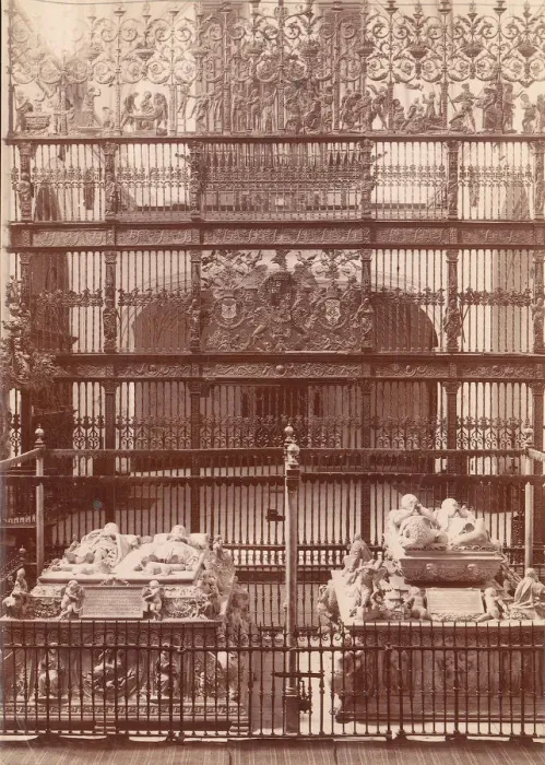 Framed Print : Tomb of the Catholic Kings, Granada, 1880s-90s. Creator: Unknown Framed Print : Tomb of the Catholic Kings, Granada, 1880s-90s. Creator: Unknown