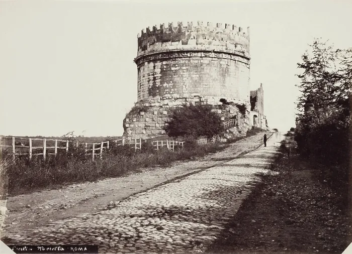Framed Print : Tomb of Cecilia Metella, Via Appia Antica, Rome, c1860. Creators: Gioacchino Altobelli, Pompeo Molins, Altobelli & Molins Framed Print : Tomb of Cecilia Metella, Via Appia Antica, Rome, c1860. Creators: Gioacchino Altobelli, Pompeo Molins, Altobelli & Molins
