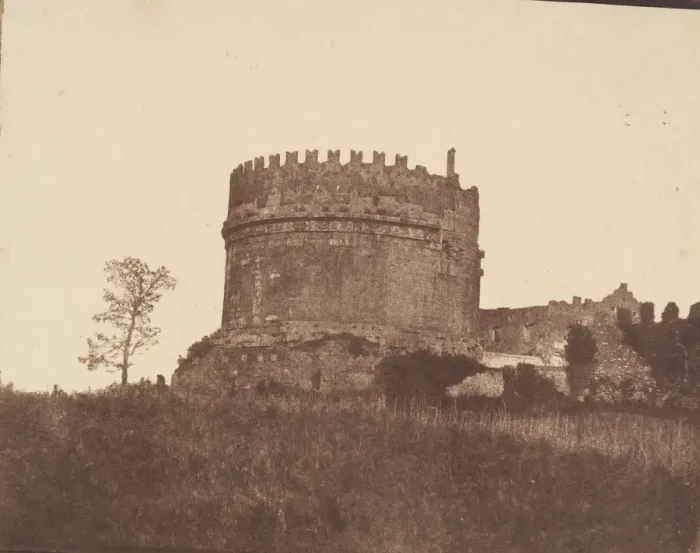 Framed Print : Tomb of Cecilia Metella, Rome, 1850s. Creator: Unknown Framed Print : Tomb of Cecilia Metella, Rome, 1850s. Creator: Unknown