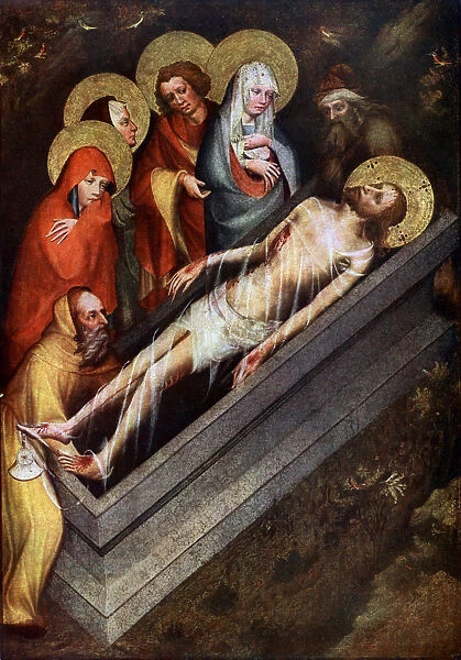 The Tomb of Christ, Master of the Trebon Altarpiece, about 1380, (1955). Artist: Master of the Trebon Altarpiece