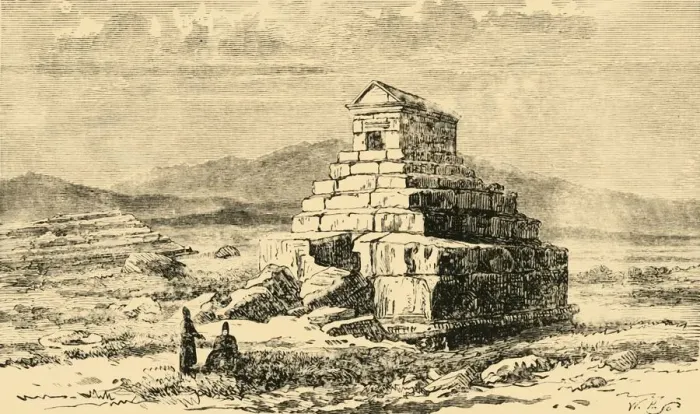 Framed Print : Tomb of Cyrus, 1890. Creator: Unknown Framed Print : Tomb of Cyrus, 1890. Creator: Unknown