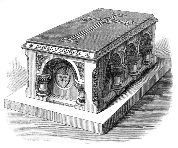 Framed Print : The Tomb of Daniel O'Connell in Prospect Cemetery, Glasnevin, Dublin, 1869. Creator: Unknown Framed Print : The Tomb of Daniel O'Connell in Prospect Cemetery, Glasnevin, Dublin, 1869. Creator: Unknown