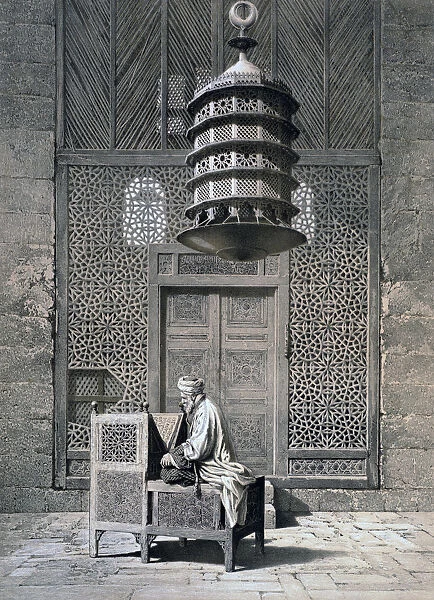 Tomb Door, Mosque of Sultan Barquq, 19th century. Artist: Emile Prisse D Avennes