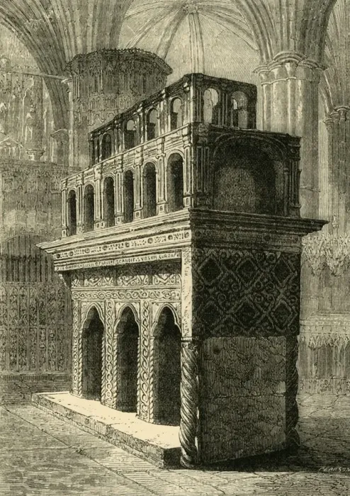 Framed Print : The Tomb of Edward the Confessor, (1881). Creator: Unknown Framed Print : The Tomb of Edward the Confessor, (1881). Creator: Unknown