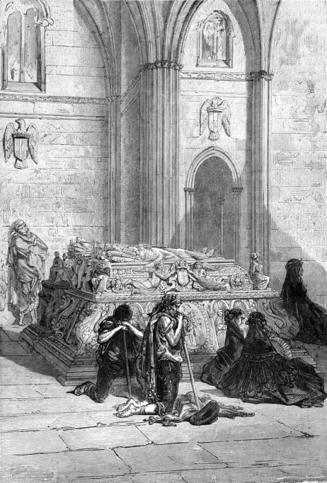 Framed Print : Tomb of Ferdinand and Isabella in the Cathedral, Granada;An Autumn Tour in Andalusia, 1875. Creator: Gustave Doré