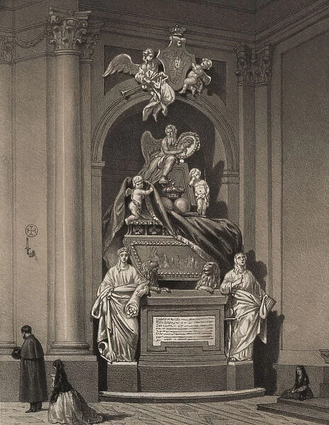 Tomb of Ferdinand VI, in the Convent of the Royal Salesas, commissioned by Charles