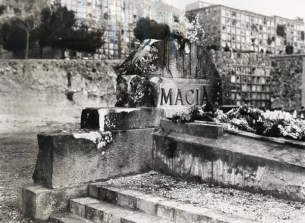Tomb of Francesc Macia, president of the Generalitat de Catalonia