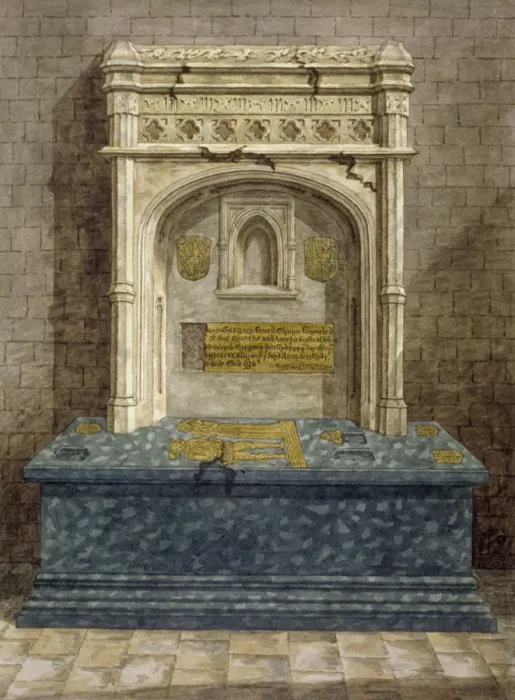 Framed Print : Tomb of Gregory Lovell, churchyard of St Peter and St Paul, Harlington, Middlesex, c1810 Framed Print : Tomb of Gregory Lovell, churchyard of St Peter and St Paul, Harlington, Middlesex, c1810
