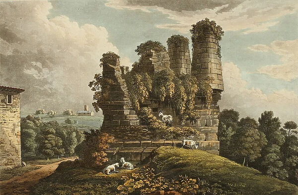 Tomb of Horath, plate six from the Ruins of Rome, published March 28, 1798