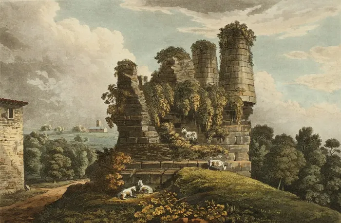 Framed Print : Tomb of Horath, plate six from the Ruins of Rome, published March 28, 1798 Framed Print : Tomb of Horath, plate six from the Ruins of Rome, published March 28, 1798