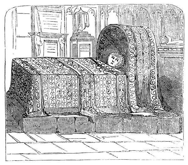 Tomb of the Infant Daughter of James I, in Westminster Abbey, 1857. Creator: Unknown