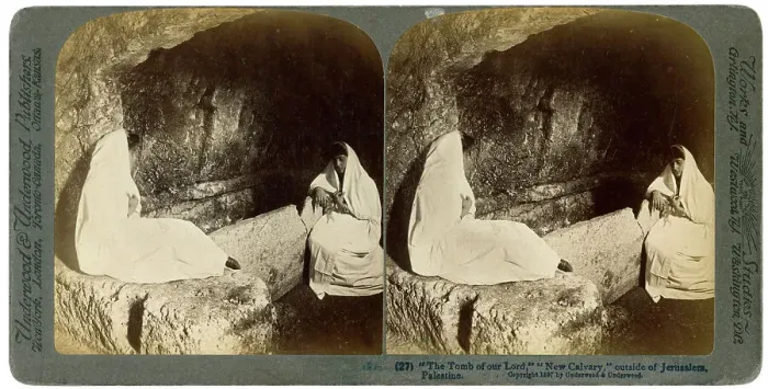Framed Print : The tomb of Jesus, outside Jerusalem, Palestine, 1897. Artist: Underwood & Underwood Framed Print : The tomb of Jesus, outside Jerusalem, Palestine, 1897. Artist: Underwood & Underwood
